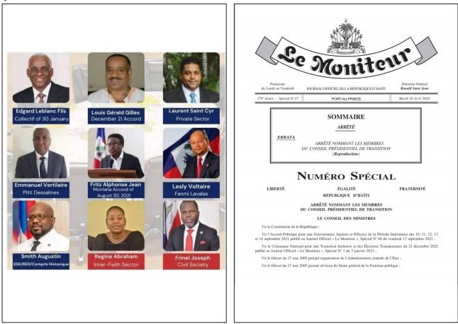 Nomination des 9 conseillers du collège présidentiel